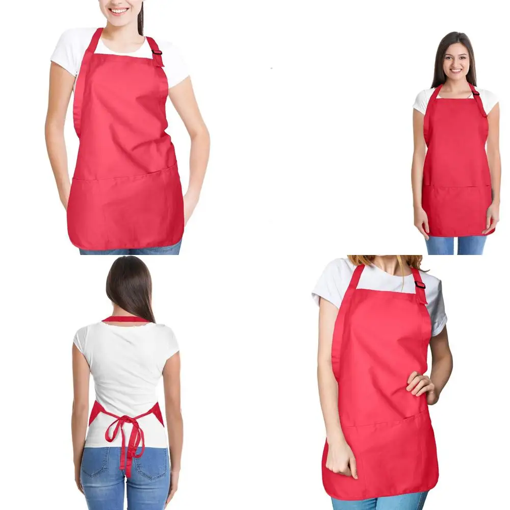 

Набор из 12 красных фартуков из поликоттона для кухни и ресторанов