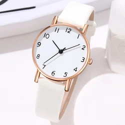 1Pcs Of Minimalist Arabic Numeral Dial Watches With Sweet Couple Casual Quartz Watches Is The Perfect Gift For Her (No Box)