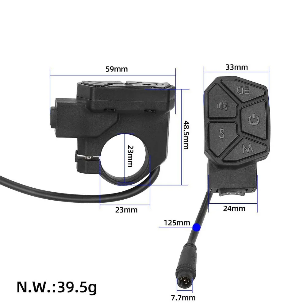 

Водонепроницаемая 6-контактная кнопка управления электрическим скутером с 7 функциями для звуковых фар и контролей указателей поворота