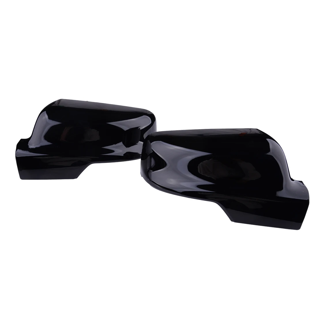 1 Pair Glossy Black Side Rearview Mirror Cover Cap Trim 6RP44KXJAA 6RP45KXJAA Fit for Dodge Ram 1500 DT 2019 2020 2021 2022 ABS