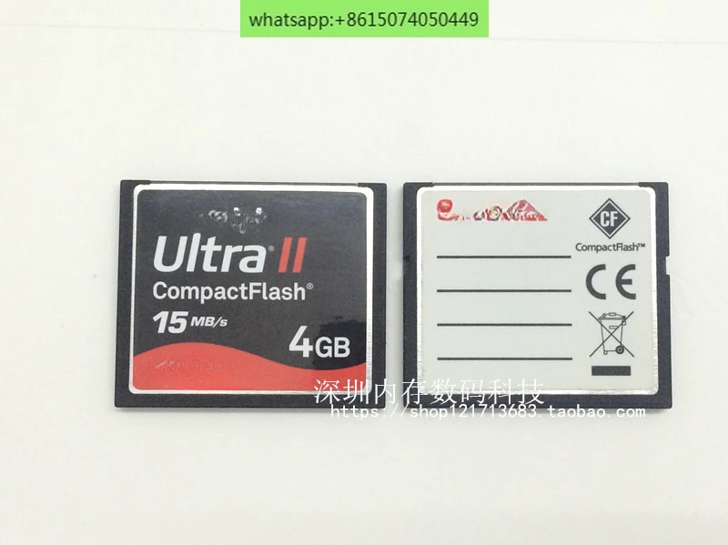 

Original CF Card 4G Standard Ultra II 15MB/S Industrial Card