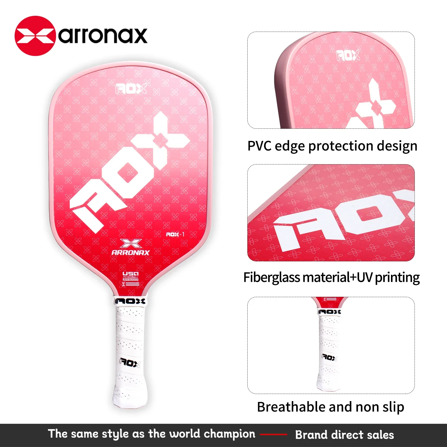 ARRONAX New Premium Collection Fiberglass Pickleball Paddle Wholesale Factory Price Indoor Outdoor Sports