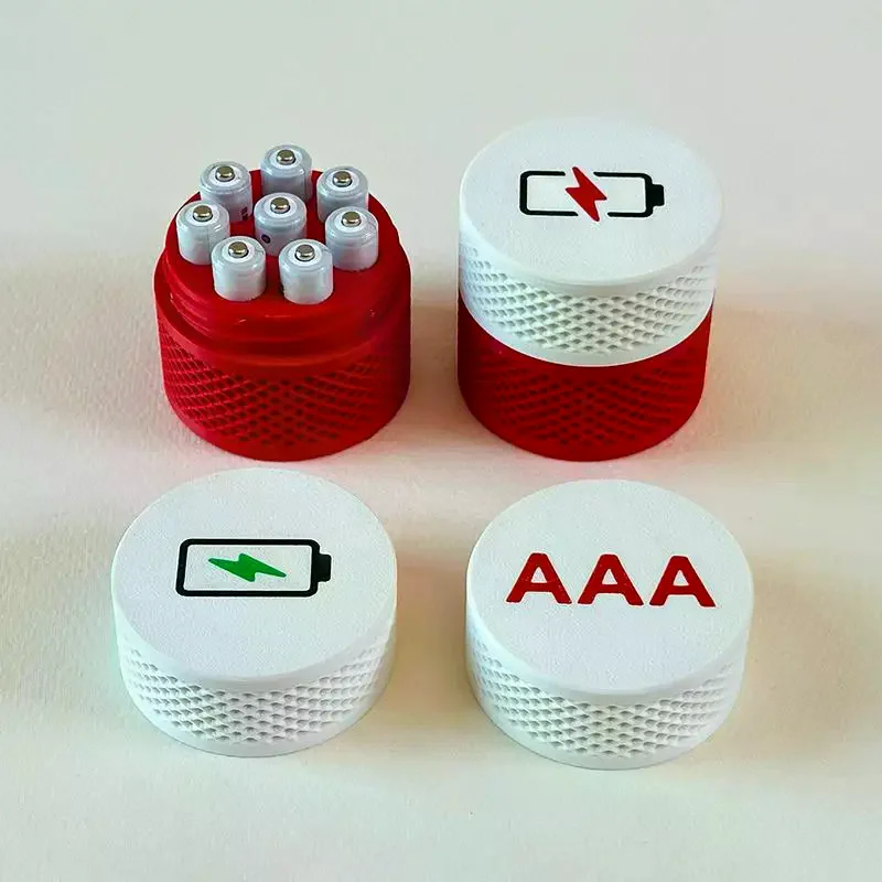 AAA/AA Battery Storage Box (Batteries Not Included) Battery Container Battery Holder Sealed Waterproof Portable Home Decor