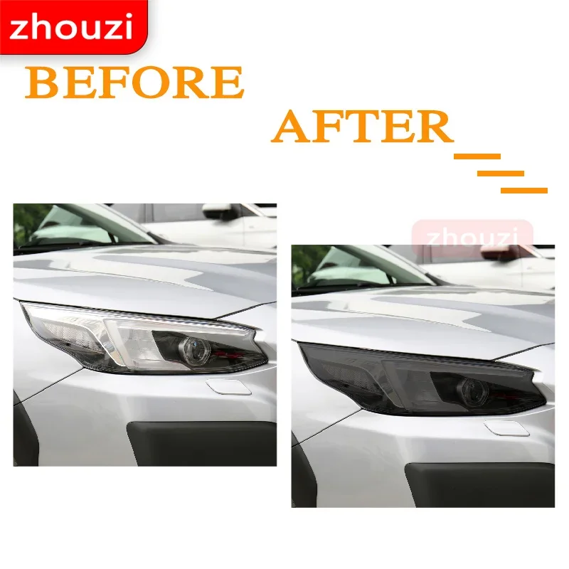 2 قطعة لسوبارو Outback 2018 2019 2020 سيارة العلوي تينت الأسود طبقة رقيقة واقية حماية شفافة ملصق من البولي يوريثان الملحقات #2