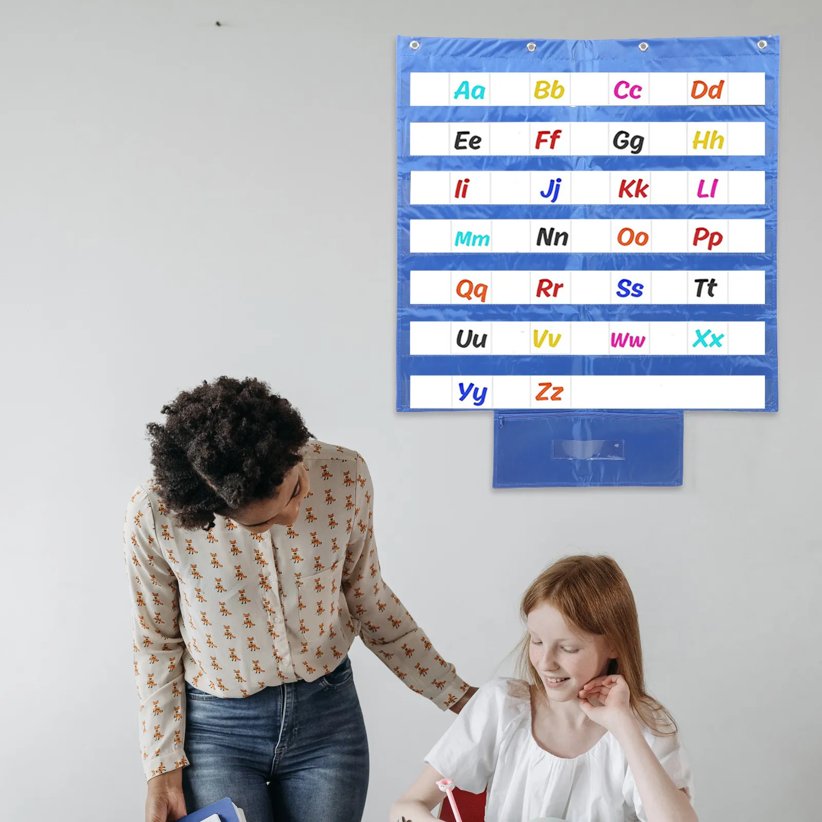 Groups Pocket Chart for Classroom Standard Cards Holders Schedule Storage Jobs School