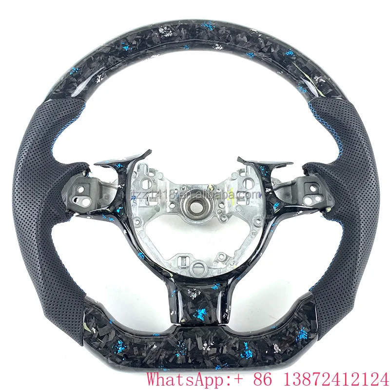 

For Subaru BRZ Toyota 86 Carbon Fiber Steering Wheel Forged Leather Customized Car Accessories 2017 2018 2019 2020 2021 2022
