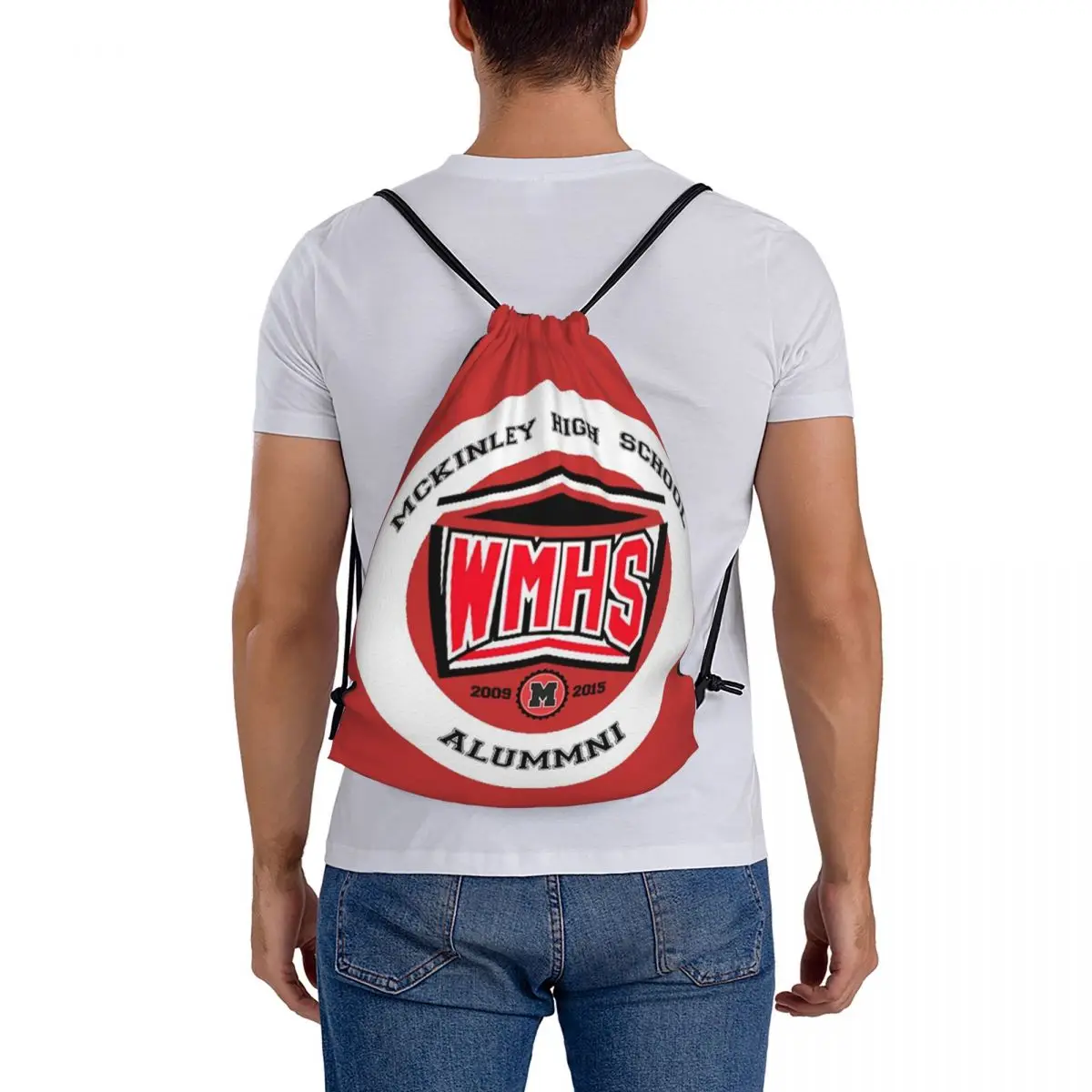 Glee - McKinley High School Alumni Backpacks Multi-function Drawstring Bags Drawstring Bundle Pocket Sundries Bag Book Bags