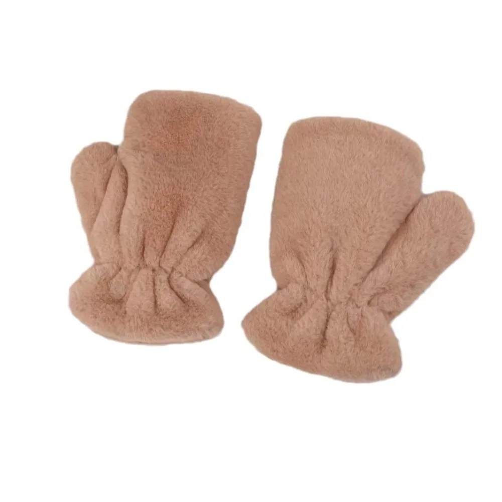 New Solid Color Riding Gloves Cold Protection Windproof Thermal Gloves Thicken Warm Gloves Autumn Winter