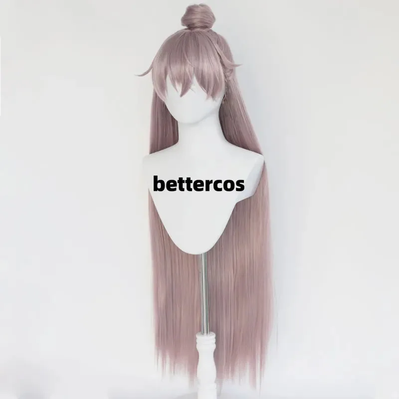 Юаньцзы игра косплея Юань Цзи мужчины длинный хаки пепел королевства бесплатная шапочка для парика