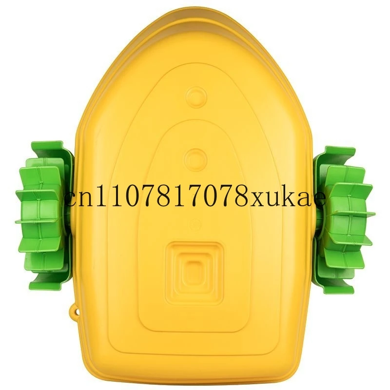 جديد للأطفال قارب مكرنك اليد التجديف قارب نفخ المياه الكهربائية الوفير قارب الوالدين والطفل مزدوجة مربع لعبة للهواء الطلق #3