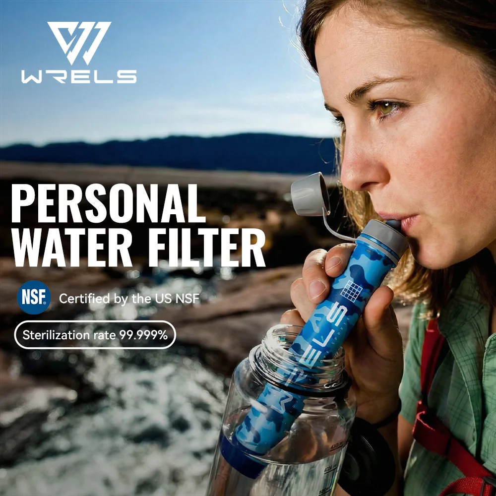 WRELS Camping Outdoor Water Purifier Filtration System High Quality Westtune Outdoor Survival Emergency Mini Camping Purifies