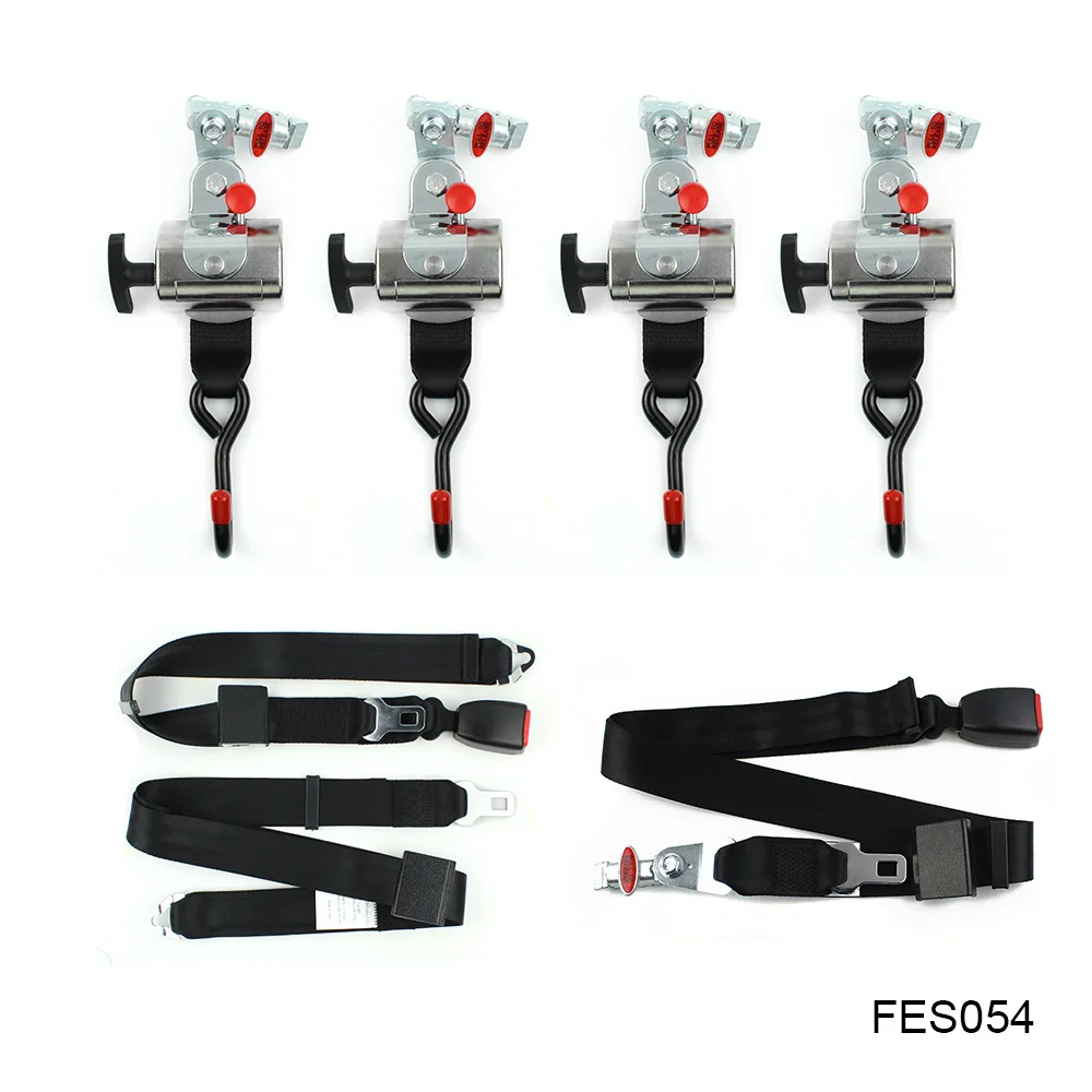 

Wheelchair tie-down and occupant restraint system FES054