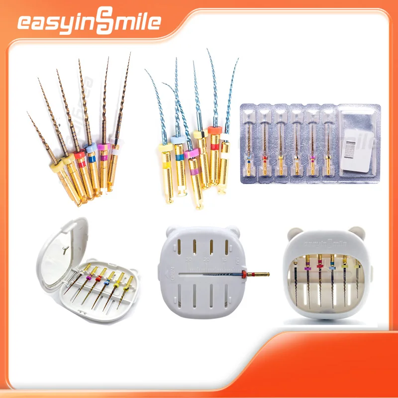 

Endo Files Ruler Storage Easyinsmile Root Canal Engine File Sterilization Box NITI Large Gold Taper Endodontic File 21/25/31MM