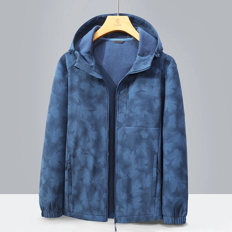 Giacca da pesca casual in pile caldo e resistente al freddo Giacca calda da coppia impermeabile e traspirante alla moda