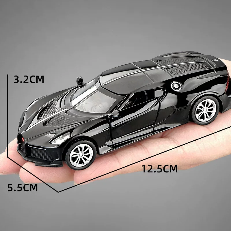 

1:36 ‌La Voiture Noire Supercar Alloy Diecast Metal Model Ornaments Sound & Light Toy Children Birthday Toy Gift