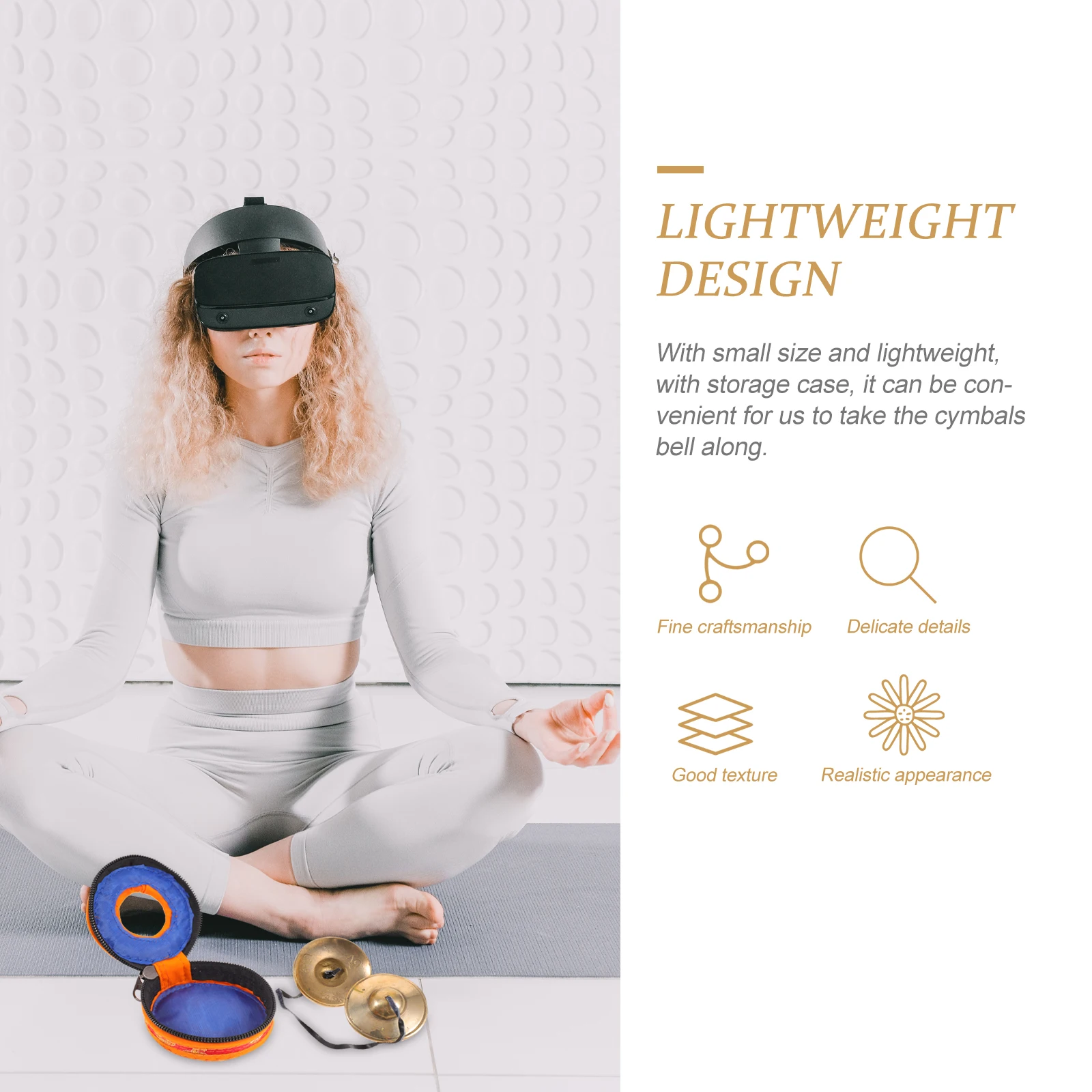 

1 set 1 Set Of Tibetan Tingsha Copper Cymbal Bell Durable Yoga Meditation Percussion Instrument Small Handheld Chimes For Sound