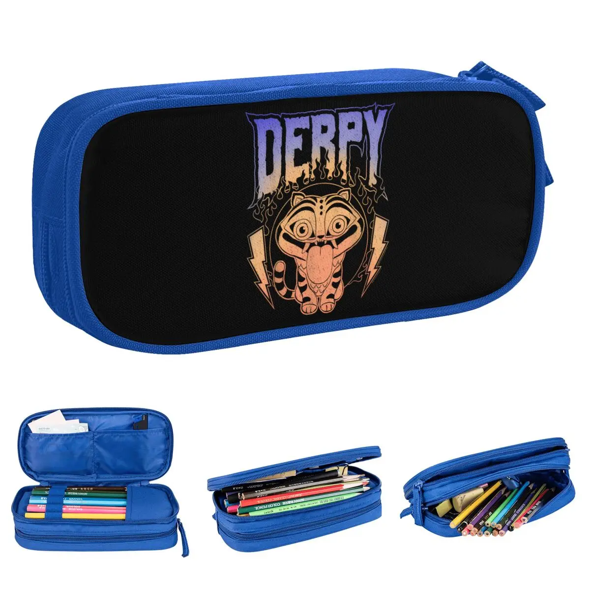 KPop 악마 사냥꾼 연필 케이스 소년 소녀 귀여운 연필 가방 패턴 다시 학교로 연필 케이스 문구 선물