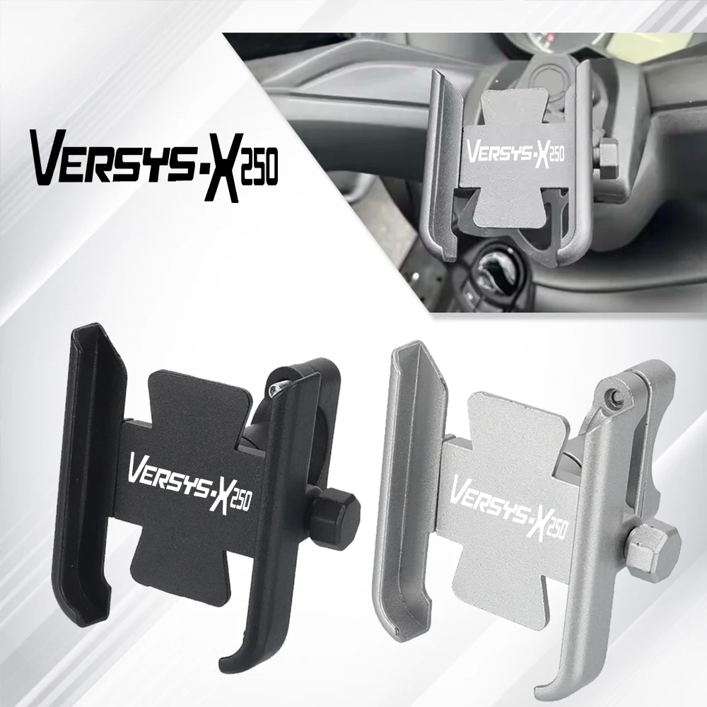 

For KAWASAKI VERSYS-X250 VERSYS-X 250 2017 2018 2019-2024 Motorcycle Accessories Handlebar Mobile Phone Holder GPS Stand Bracket