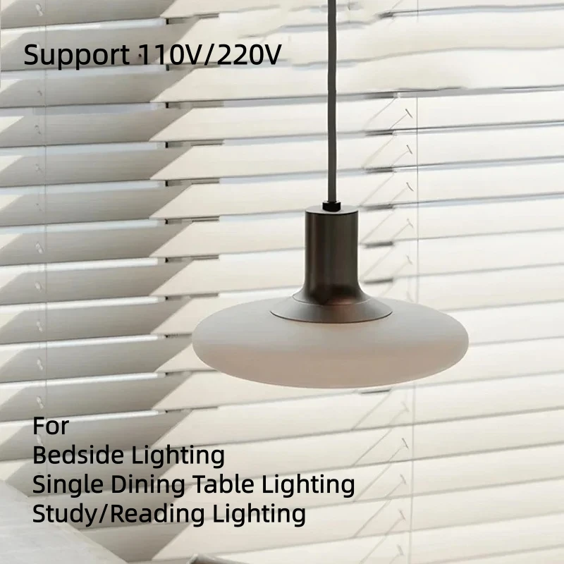 Vintage Pendant Lighting G9 220V/110V LED Aluminum Glass Shade For Dining Table Bedroom Living Room Small Partment Pendant Light