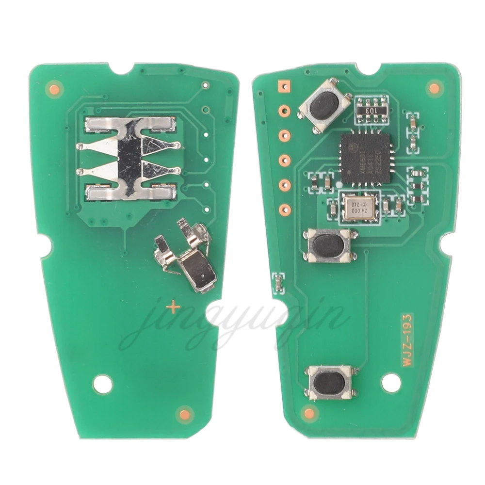 Jingyuqin zdalny samochód nie ma klucza tylko PCB dla Ford Kuga C-Max Focus Fiesta Mondeo Galaxy 3 przyciski WJZ 433Mhz FSK płytka drukowana