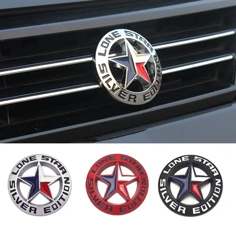 Car Sticker Front Grille Badge Trunk LONE STAR for Wrangler Tj Jk Jl Grand Cherokee Commander Renegade Compass styling parts