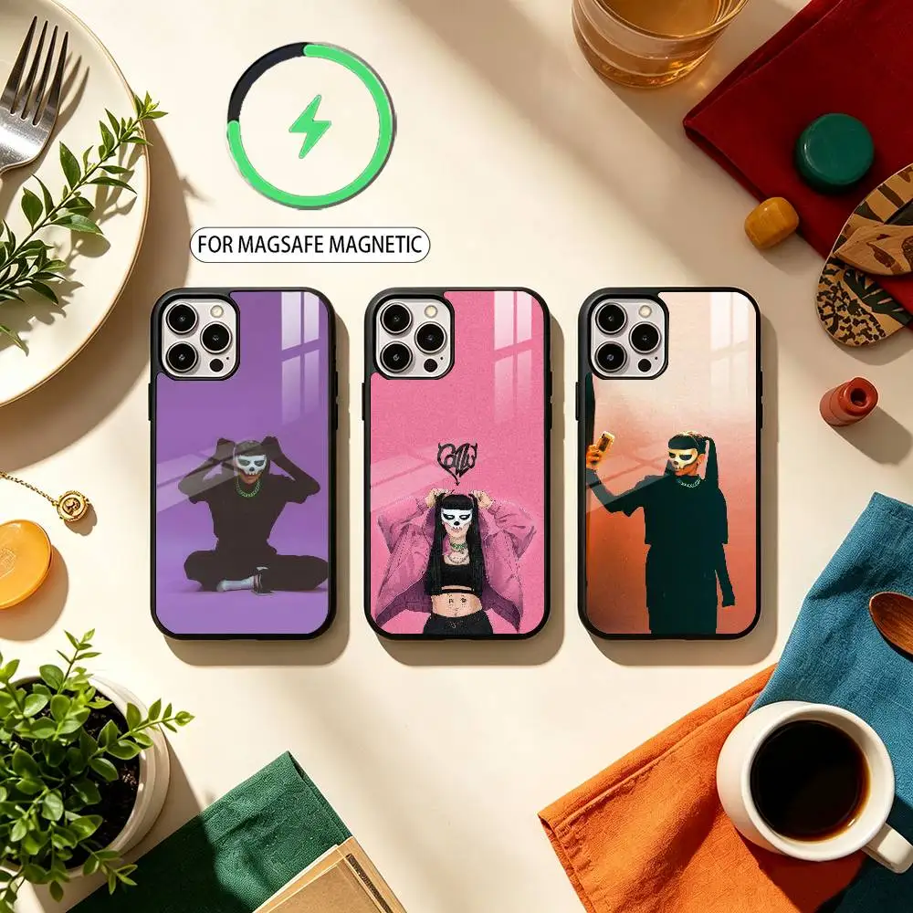 S-Singer C-Cazzu Error 93  Magnetic For Magsafe Wireless Charging Phone Case For iPhone17,16,15,14,13,12,11 Plus,Pro Max