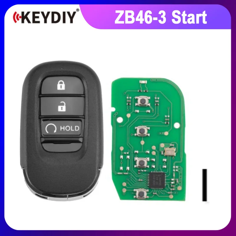 KEYDIY KD ZB46-3 (Start) Universal Smart Remote Key 3 Buttons Compatible with Honda Type
