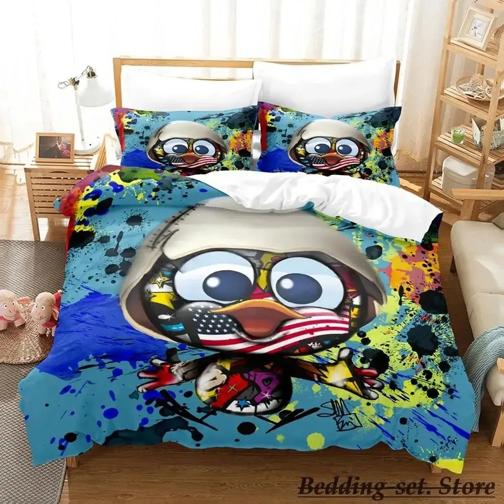 

2023 Calimero Bedding Set Single Twin Full Queen King Size Bed Set Aldult Kid Bedroom Duvetcover Sets 3d Anime Kawaii Bed