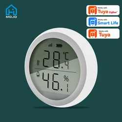 Tuya Smart ZigBee Thermometer Home Indoor Temperature And Humidity Sensor With LCD Display APP Voice Control Alexa Google Home