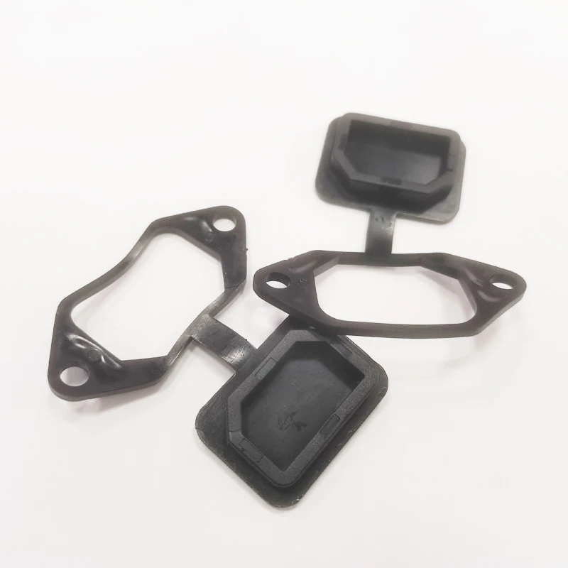 NCHTEK Black Color Rubber Waterproof Cover / 100PCS