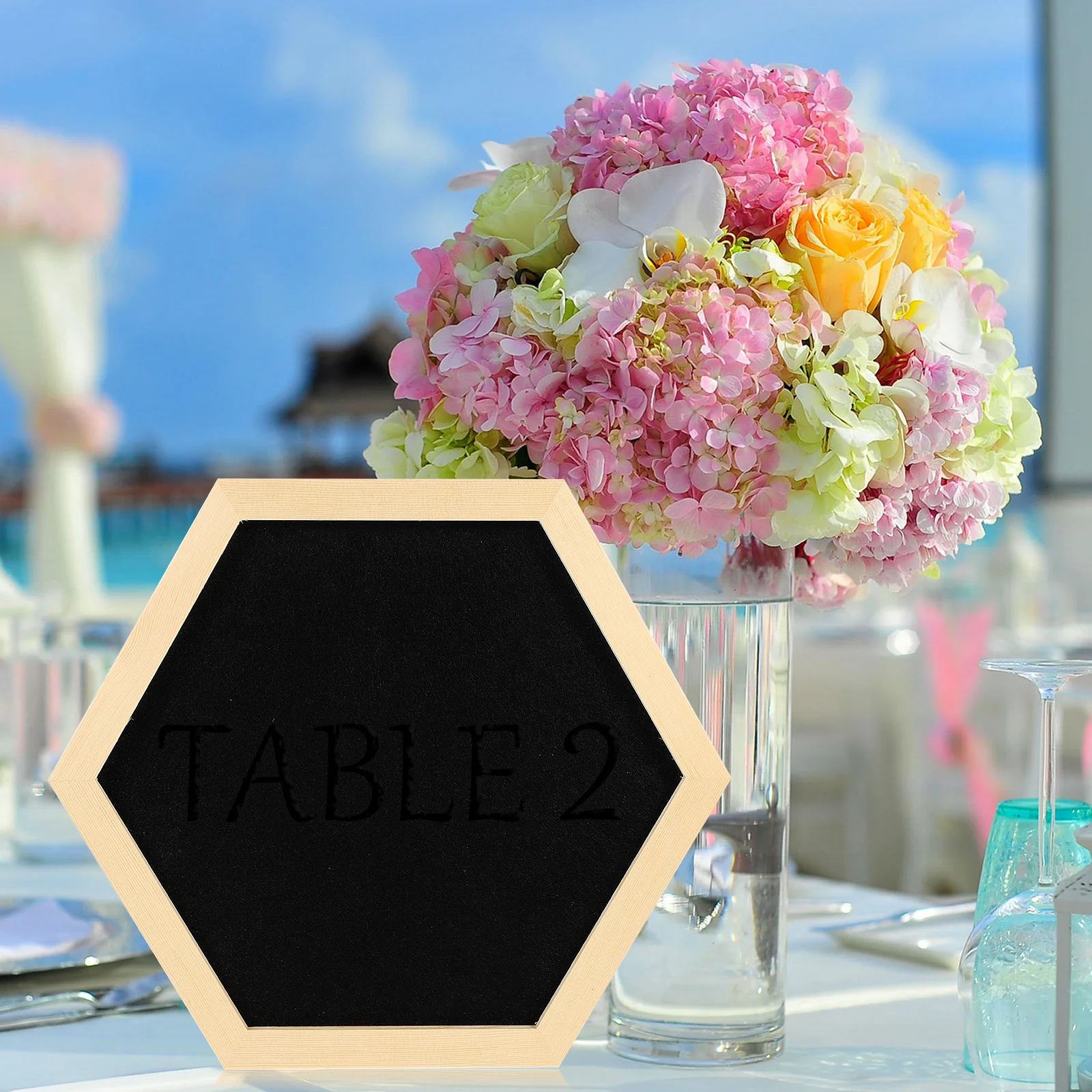 1Pcs Unique Geometric Felt Wooden Message Board Easy Install Photo Storage Frame Artistic Home Decoration Message Board