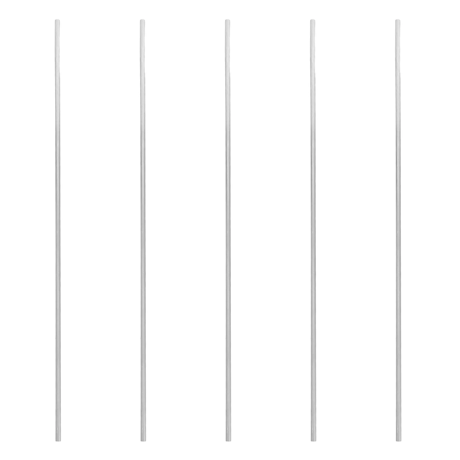 5Pcs Solid Aluminum Rod Aluminum Round Bar Stock 6Mm Silver Extruded Lathe Bar Industrial DIY Craft Metalworking