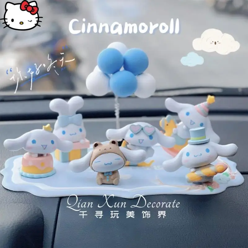 

Sanrios автомобильные украшения Cinnamoroll милый креативный автомобиль в высококлассных автомобильных принадлежностей украшения для центральной консоли Kawaii мультфильм милый подарок