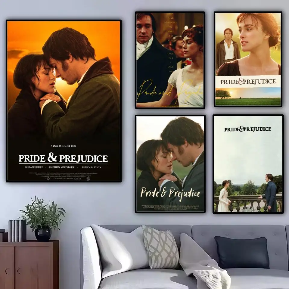 Pride and Prejudice Painting Calligraphy Canvas Poster: Crease Free Waterproof Durable All Space Wall Decor