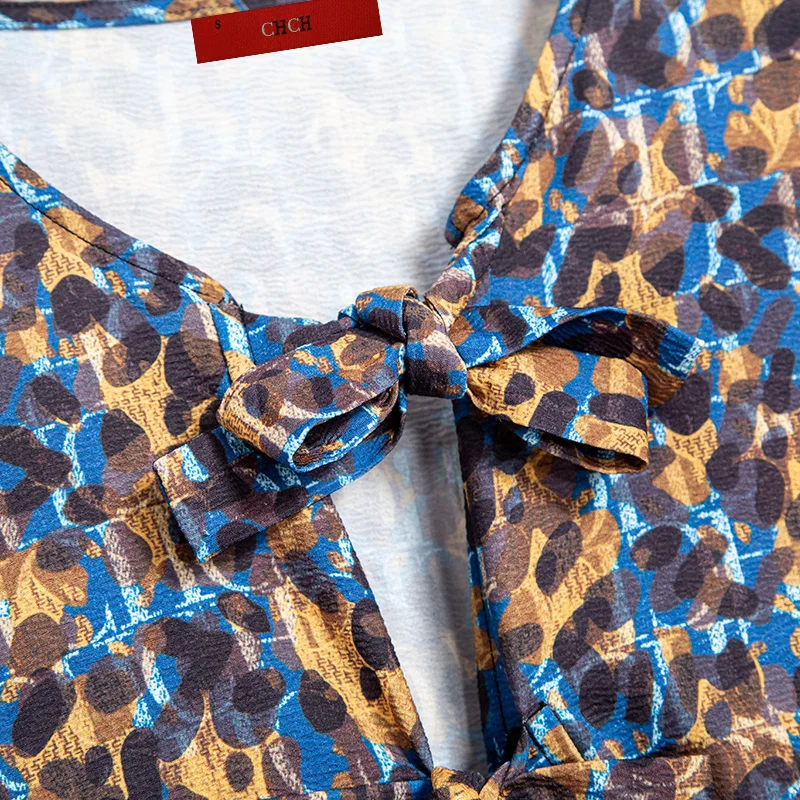 Multicolor Women's Shirts Casual Shirt Mini Top Lace-Up Hollowing Out Waist Slimming Fashion Office Ladies Short Sleeved Blouses