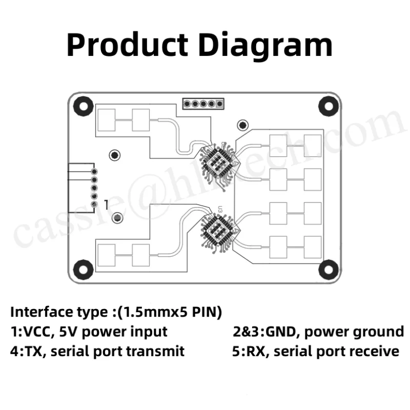 Hi-Link-HLK-LD2461 2T4R de alta sensibilidad, módulo de Radar de seguimiento de trayectoria, para casa inteligente, vehículos y hotel, 24G, nuevo