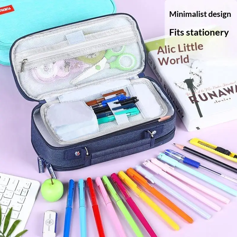 Portable Large Capacity Multifunctional Pencil Case For Boys Back To School Office Stationery Supplies