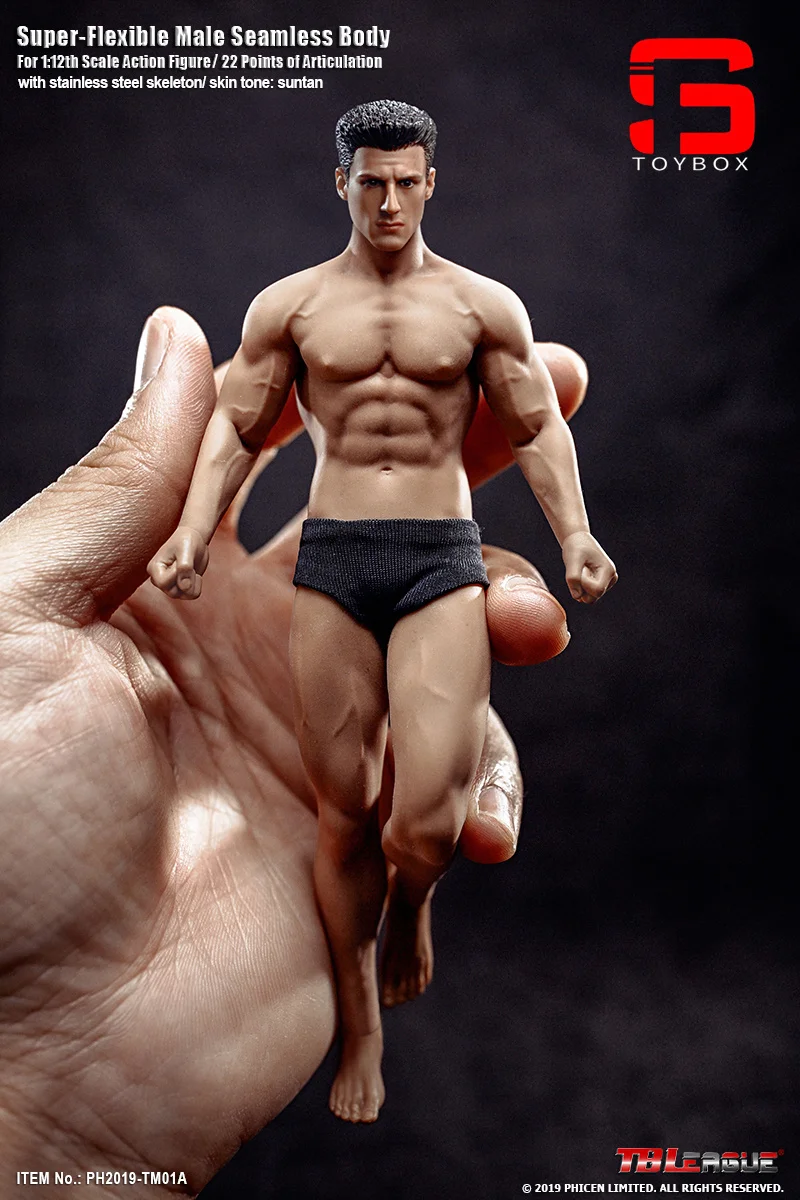 TBLeague PHICEN TBL-01A フィギュア TBLeague Phicen TM01A TM02A 1/12 Male Suntan Seamless Body with
