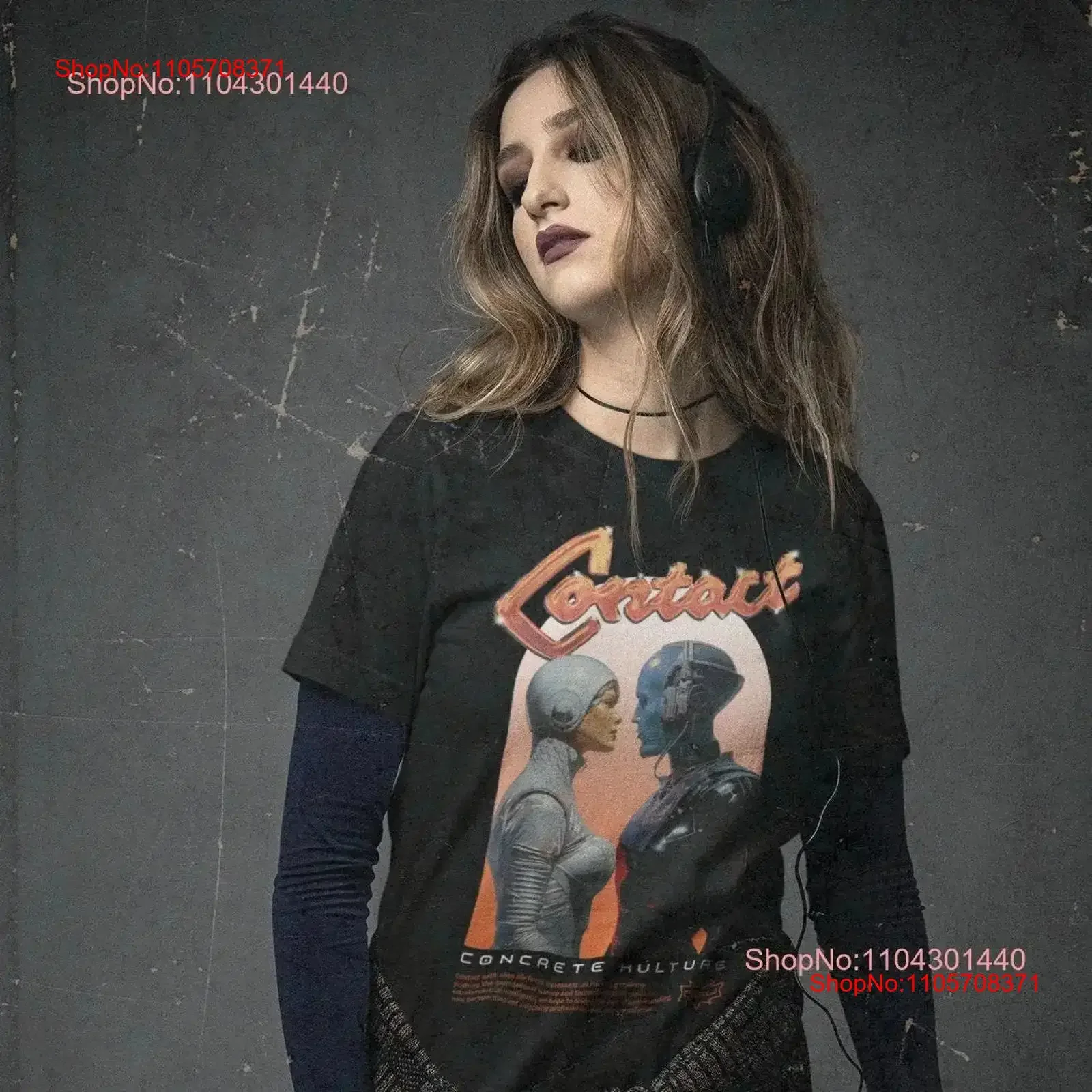 Футболка Concrete Kulture Contact UFO UAP Alien, уличная одежда, брендовая одежда для скейтборда, идея для него и неё, винтажная, состаренная, универсальная.