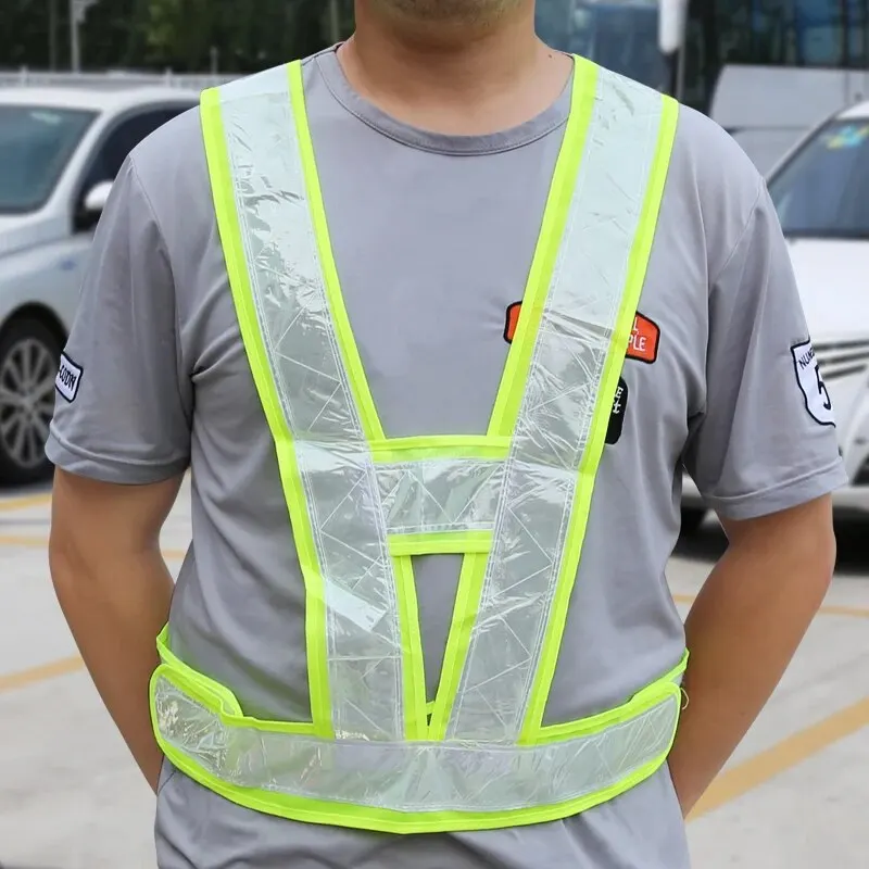 Reflective Vest Traffic Cycling Car Safety Warning Environmental Sanitation Construction Fluorescent Net Protection Vest