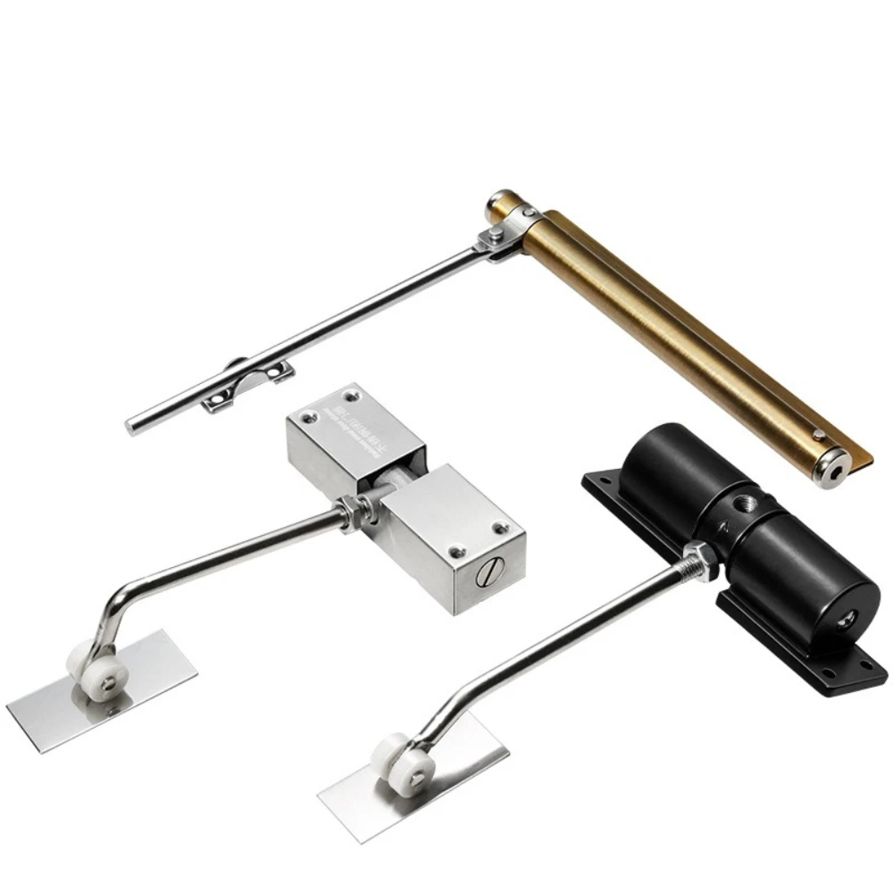 

Устройство для автоматического закрывания дверей: бытовой пружинный буфер, легкий, бесшумный, для деревянных дверей, с функцией отталкивания.