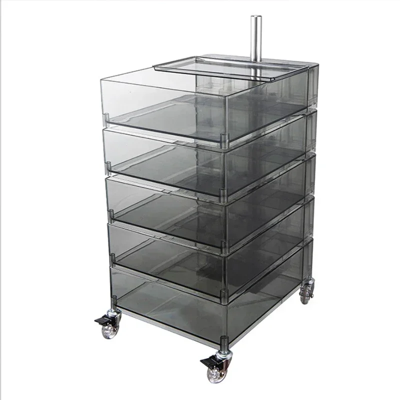 

Прикроватная тумбочка со знаменитостями в Интернете, креативная передвижная стойка на колесиках для спальни, бытовой прозрачный небольшой шкаф,