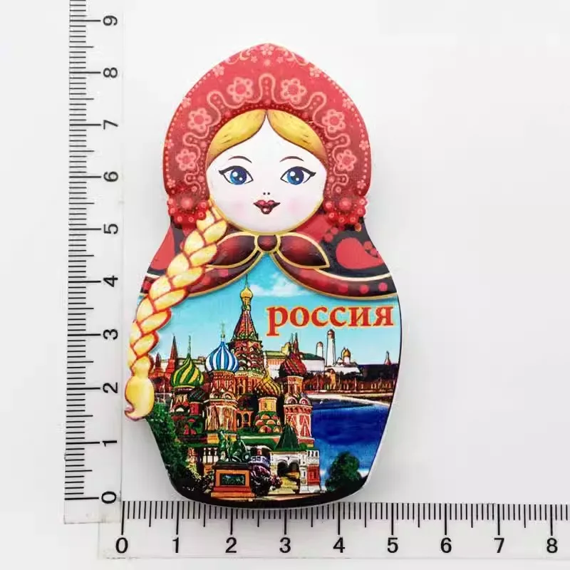 Russian nesting Dolls Travel souvenirs Refrigerator stickers Magnets Gift crafts Home decor