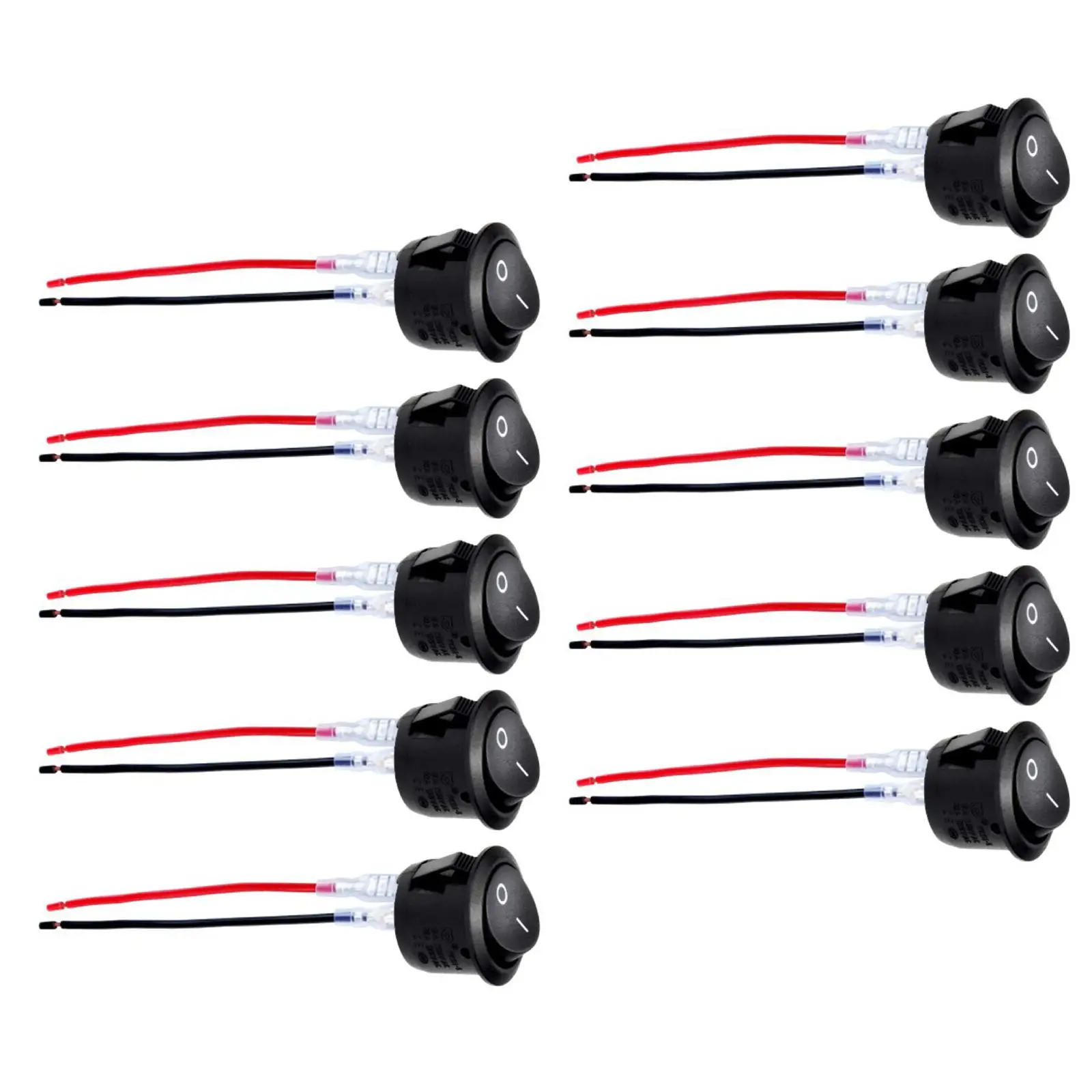 10x 12V on Off Toggle Switch AC 6A/250V 10A/125V for Car Boat