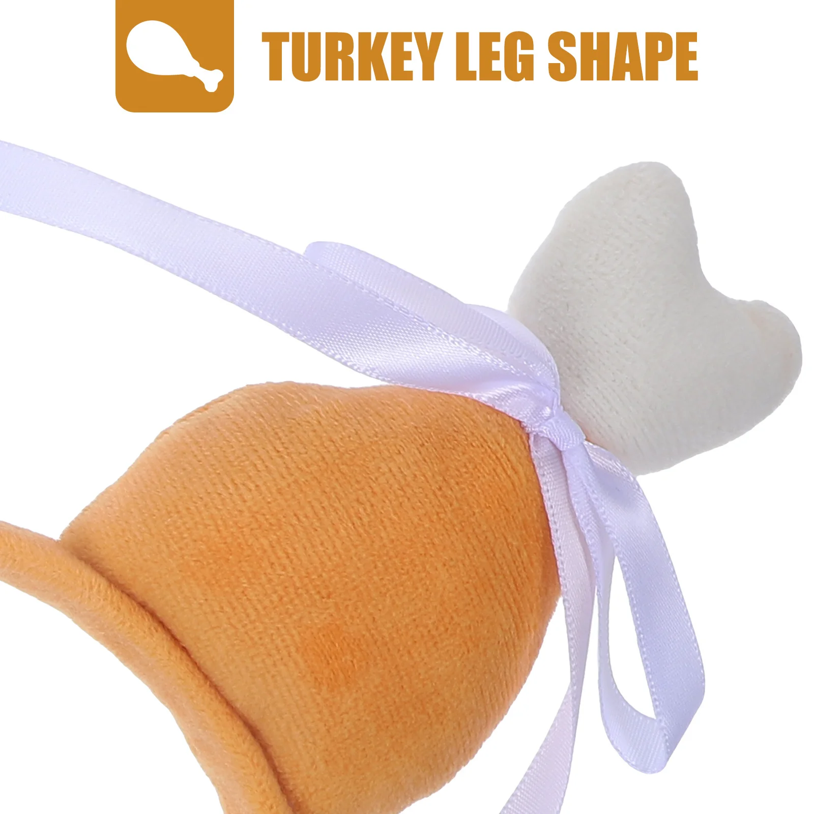 

1pc Turkey Leg Headband Drumstick Hair Band For Thanksgiving Party Cosplay Festival Carnival Photo Props Novelty Hair