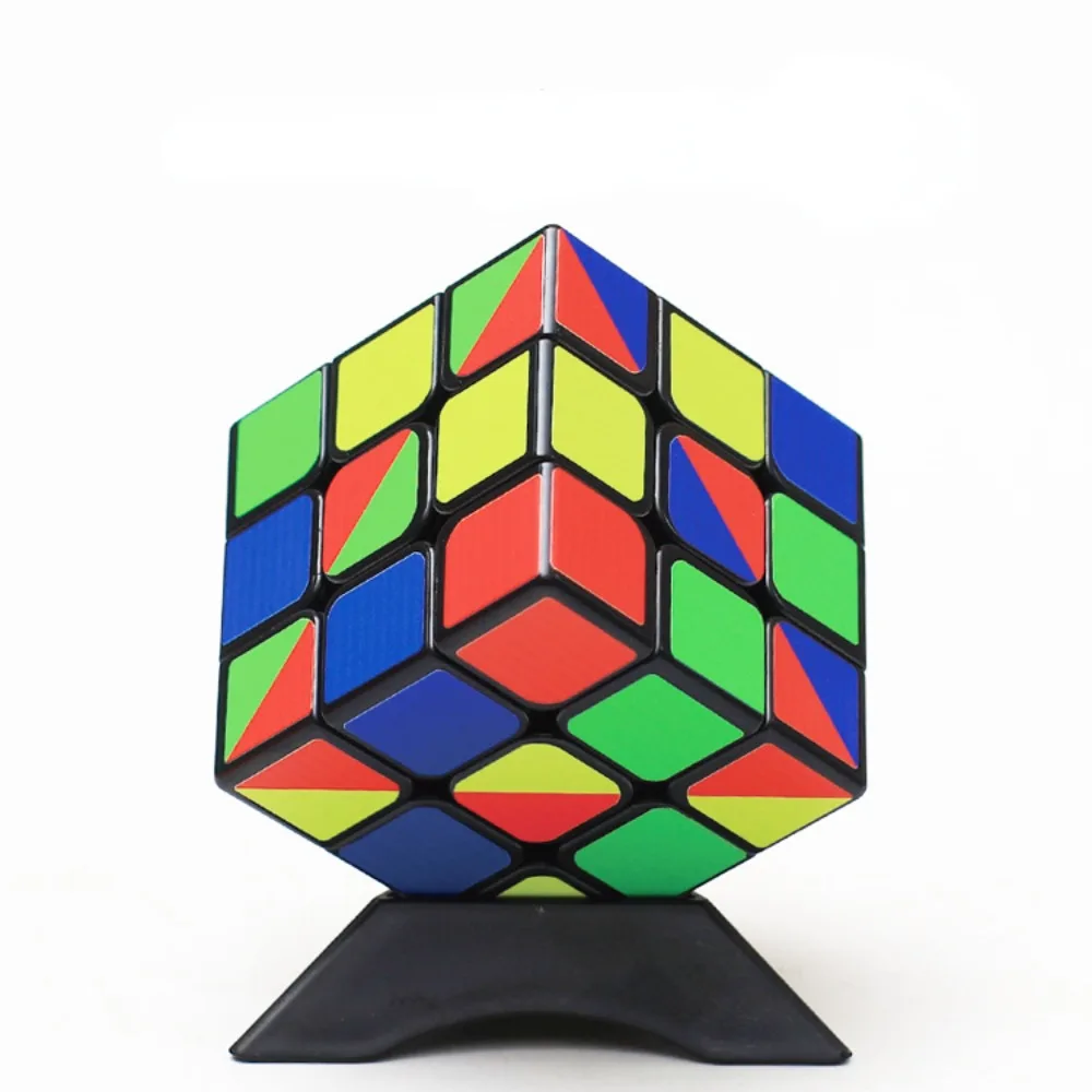 

Colorful Sticker 3x3x3 Cube 3x3 Cubing Speed Professional 3 Player Triangle Shape Twist Educational Kid Toys Magic Cubes