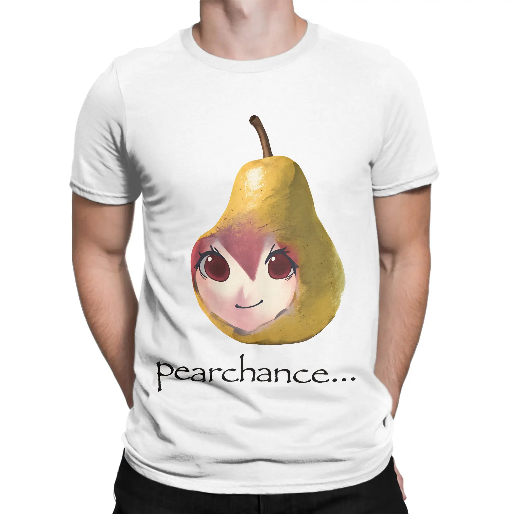 Men T-Shirt PearChance Teto Pear Kasane Teto Novelty 100% Cotton Tees Short Sleeve  T Shirts O Neck Clothes Adult