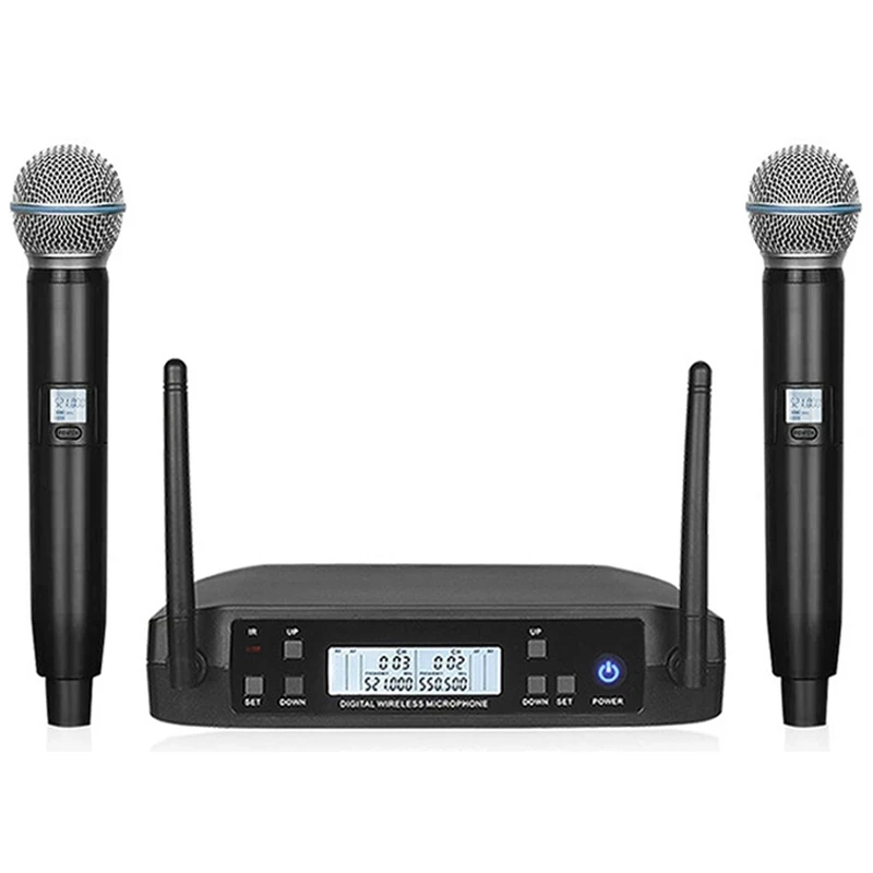 Hot Professional FM GLXD4 Beta87a Handheld Dynamic Mic Vocal Microfone Beta58a Wireless Microphone  GLXD4 for Singing