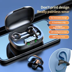 Soleeanre Ear Clip Bluetooth Earphone Wireless Headphones Game Earbuds with Microphone Sports Headset For All Mobile Phones