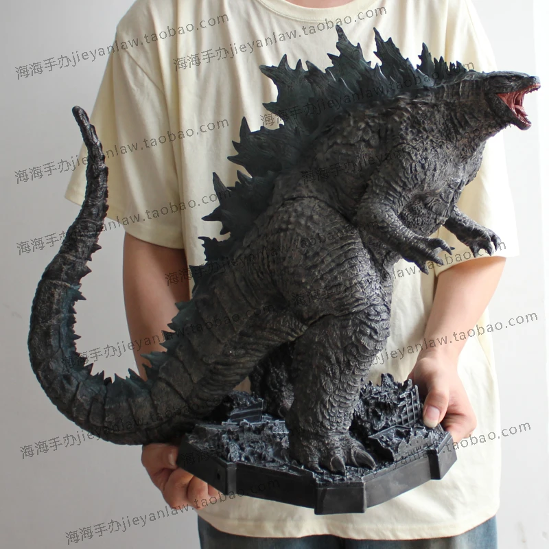 50cm Movie Peripherals King Kong Vs Godzilla Action Figure Giant Monster Figurine Godzilla Statue Light Model PVC Collection Toy